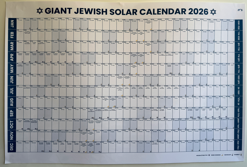 GIANT JEWISH SOLAR CALENDAR
