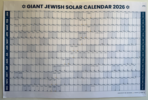 GIANT JEWISH SOLAR CALENDAR